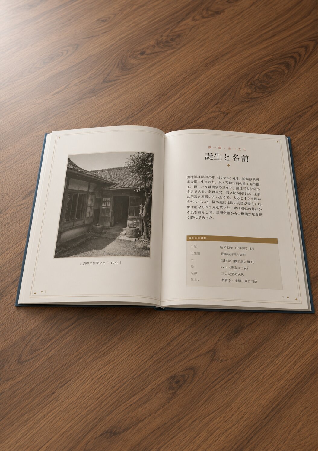 誌面をひらいたところ